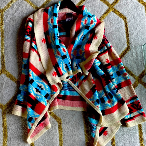 Chunky Oversized Aztec Print Sweater - Picture 1 of 2